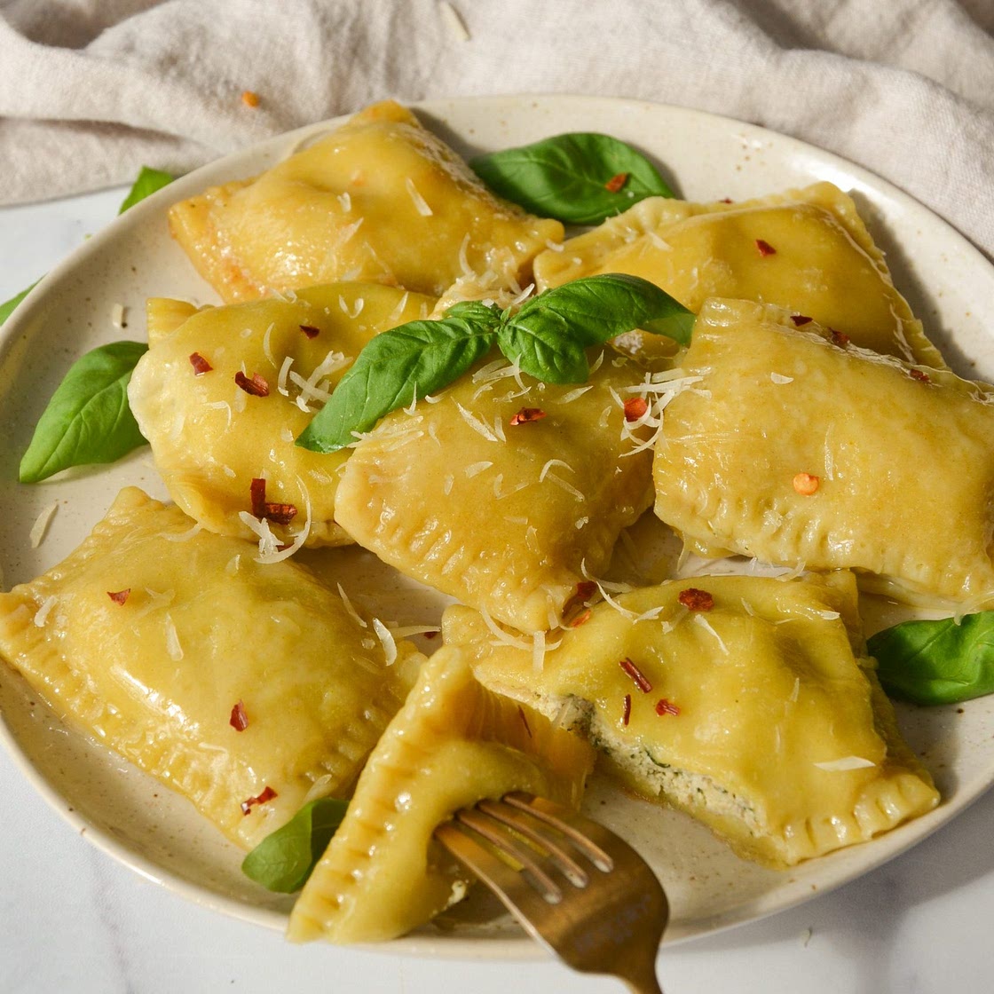 Homemade Vegan Ravioli Recipe (with Mushroom and Tofu Ricotta)