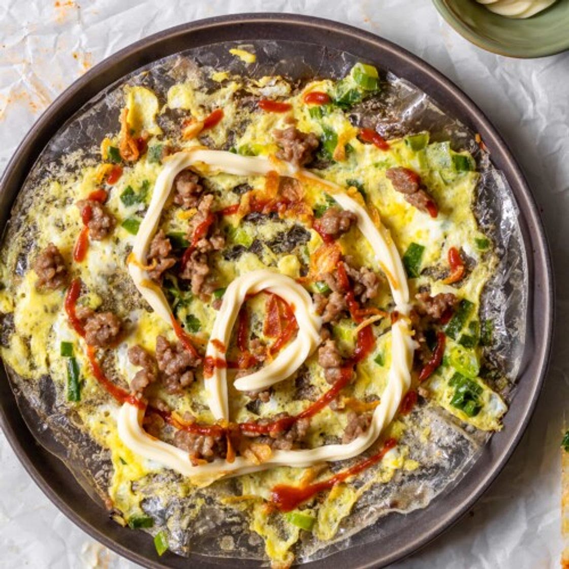 Vietnamese Pizza (Banh Trang Nuong)