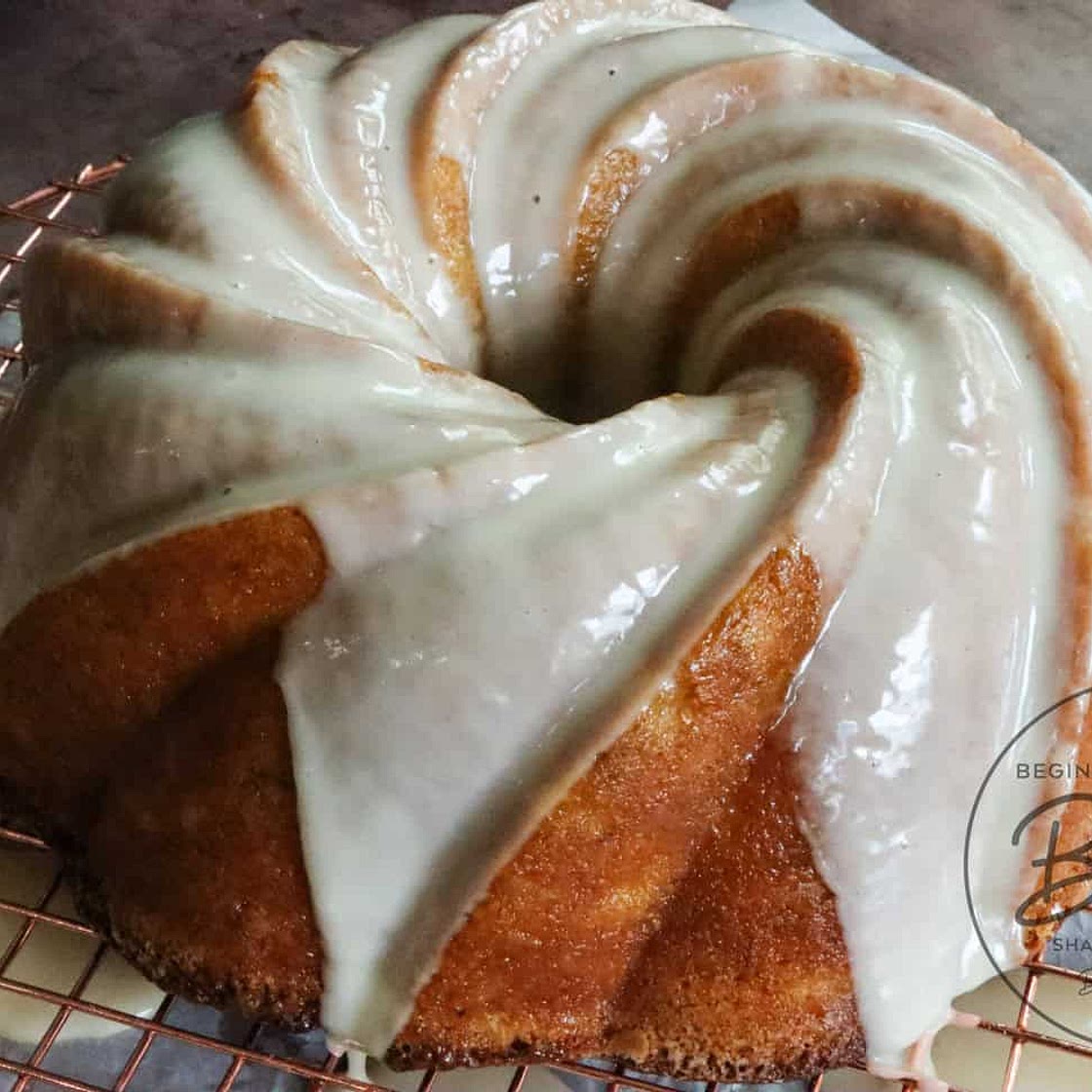 Tropical Cake with Mango Ginger Glaze