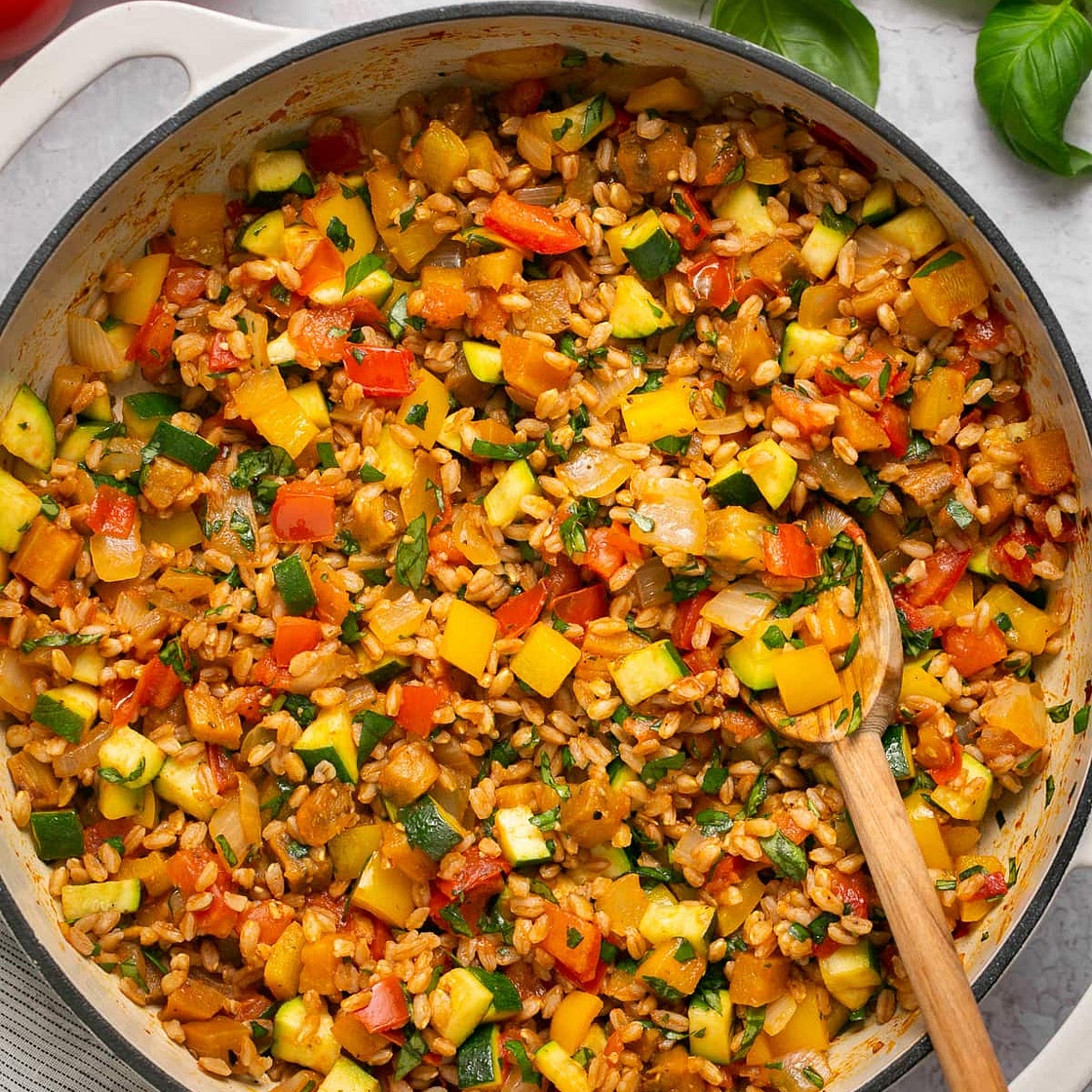 Ratatouille with Farro
