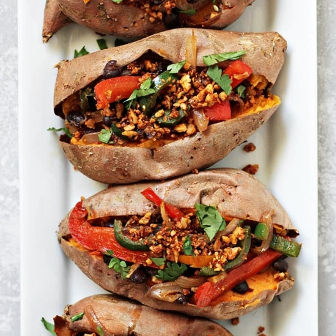 Vegan Stuffed Sweet Potatoes