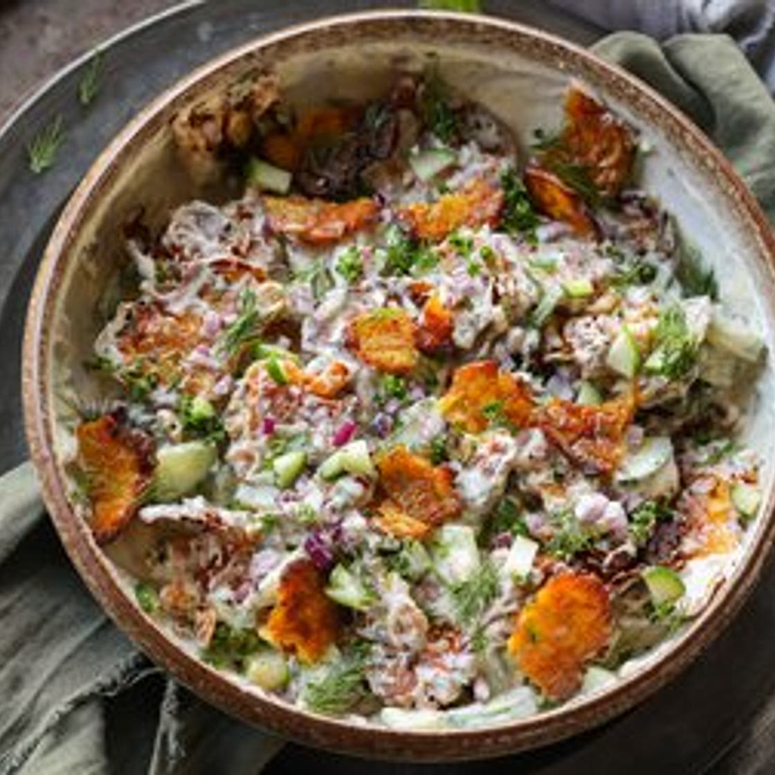 Smashed Potato Salad