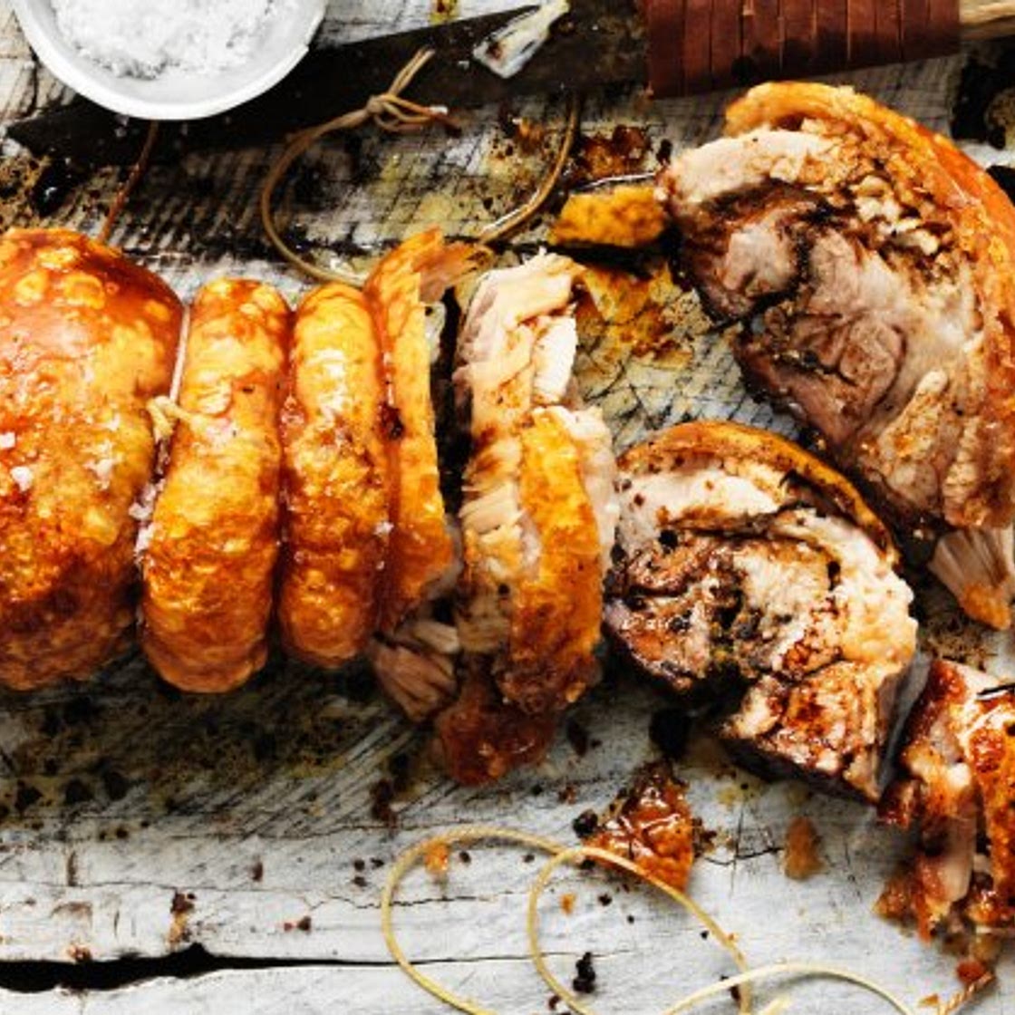 Pork belly easy porchetta recipe with fennel, sage and chilli