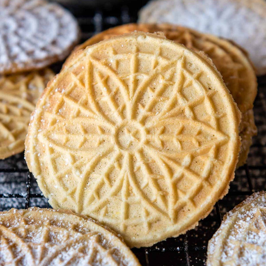 Gluten-Free Pizzelle Recipe (Crisp Italian Pizzelles)