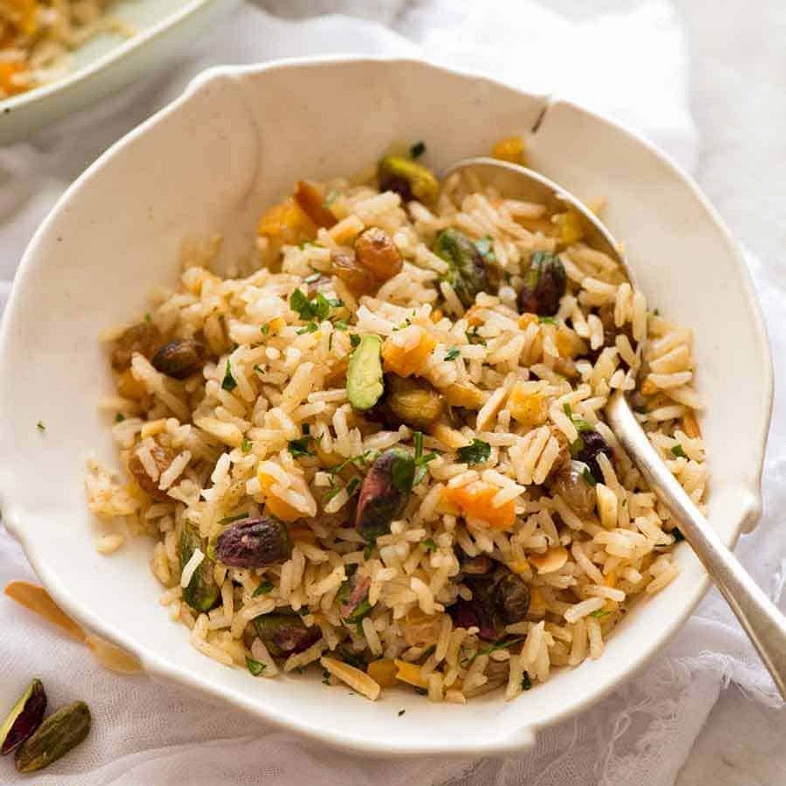 Rice Pilaf with Nuts and Dried Fruit
