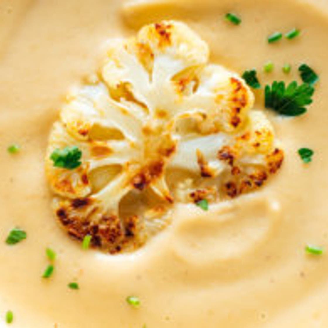 Creamy Roasted Cauliflower Soup