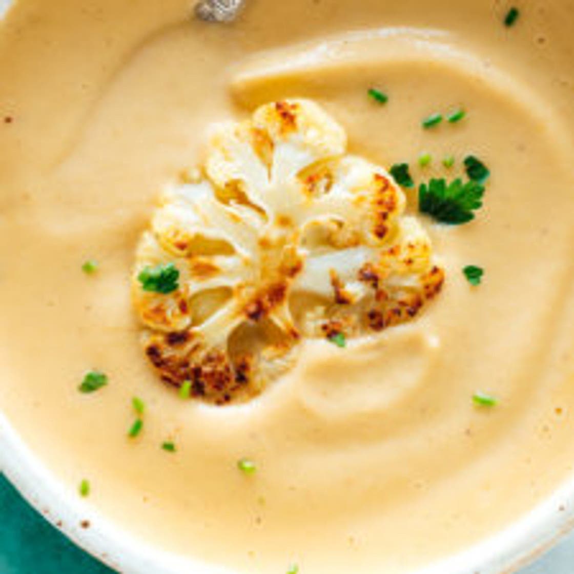 Creamy Roasted Cauliflower Soup