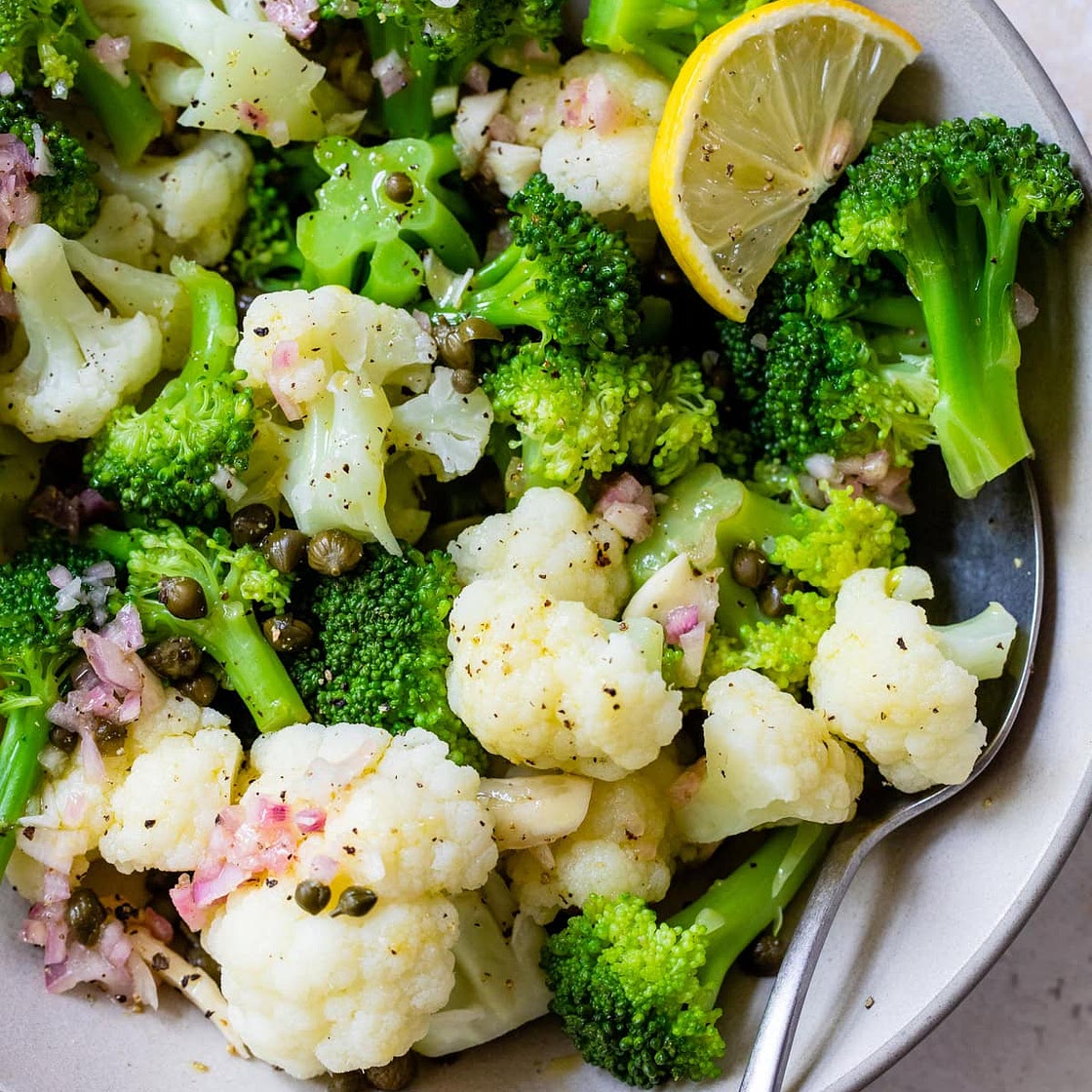 Broccoli Cauliflower Salad