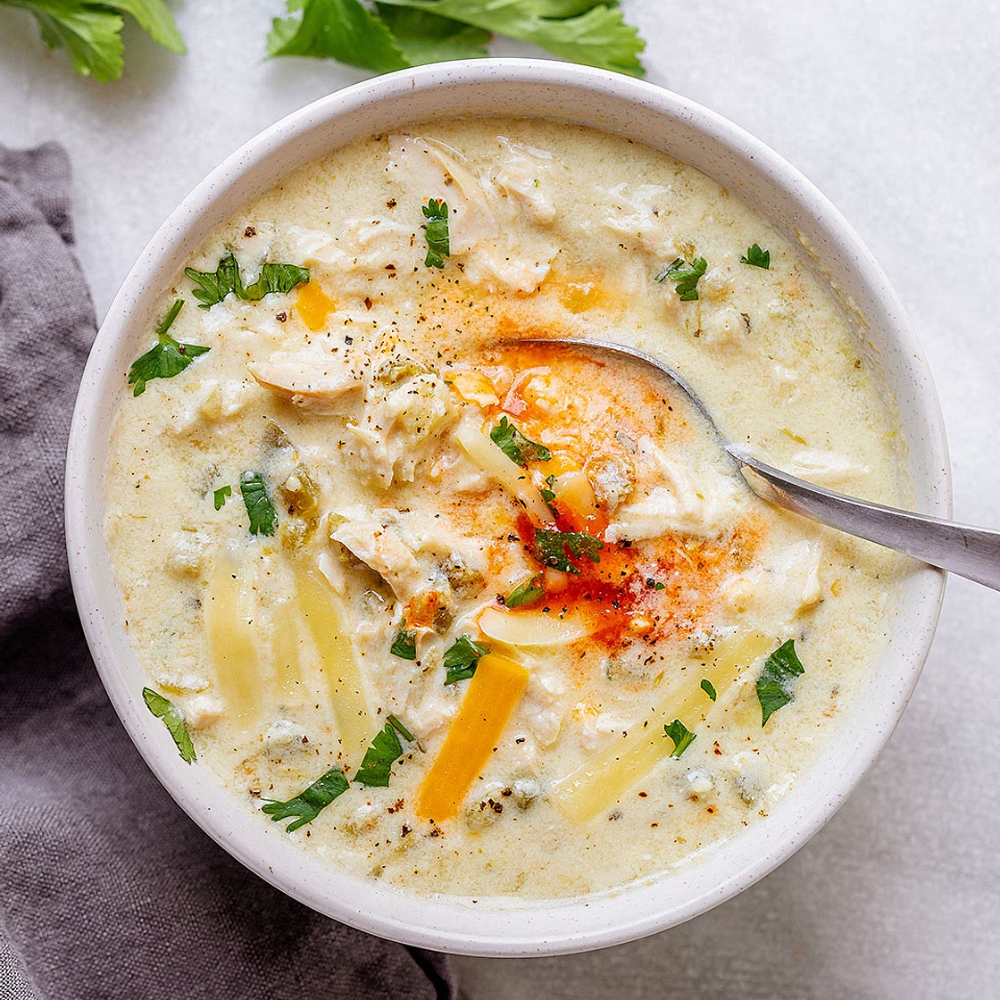 Instant Pot Enchilada Chicken Soup