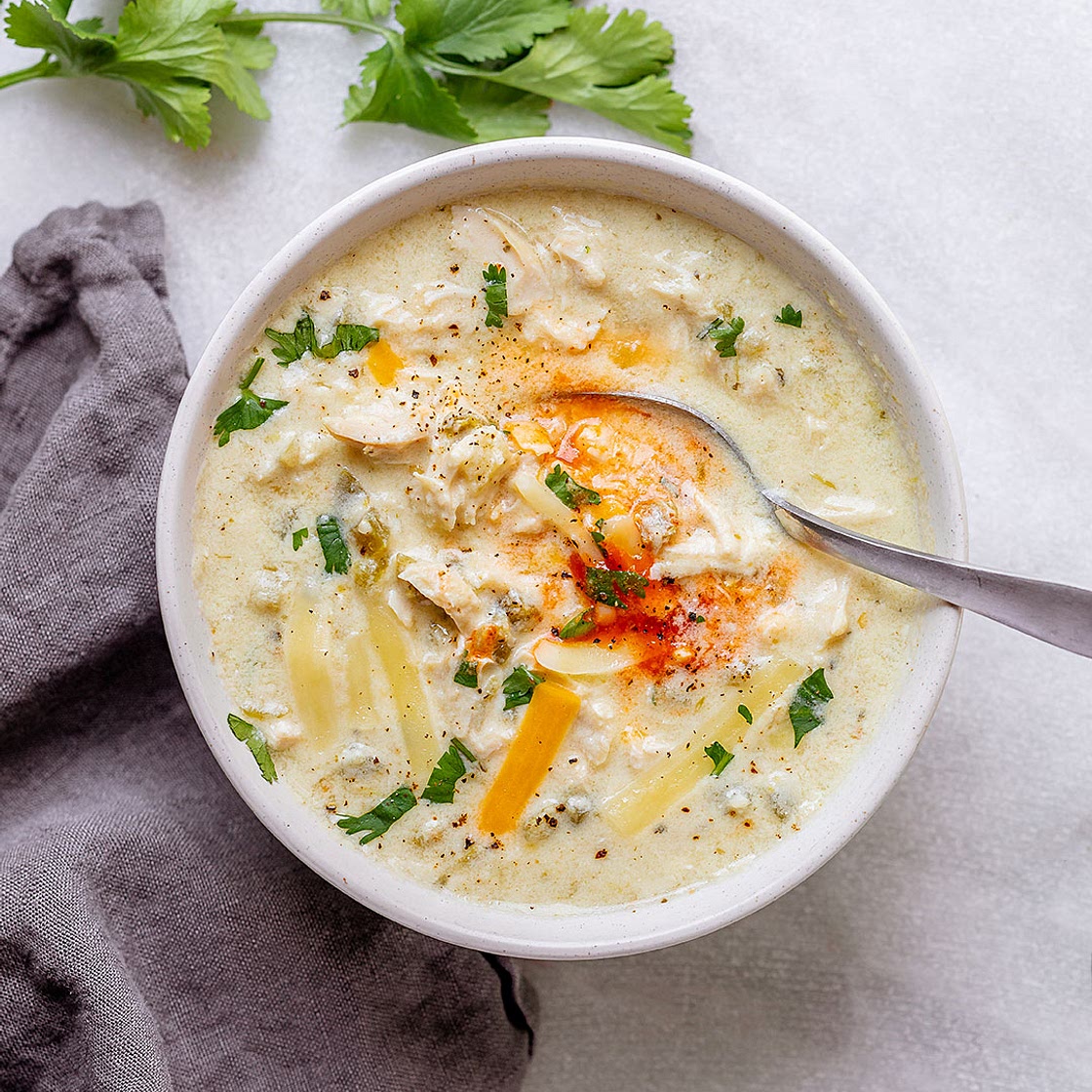 Instant Pot Enchilada Chicken Soup