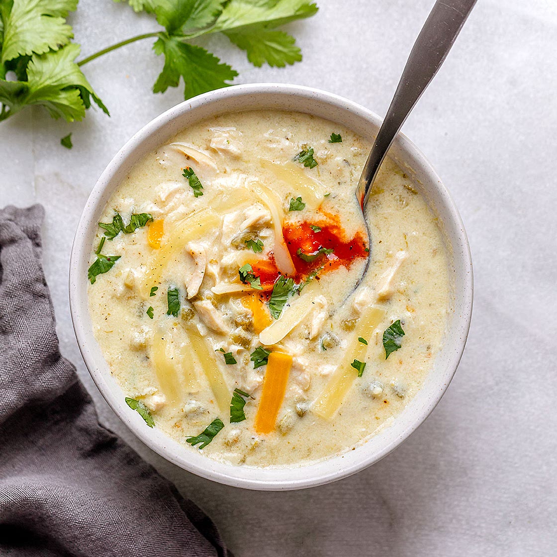 Instant Pot Enchilada Chicken Soup