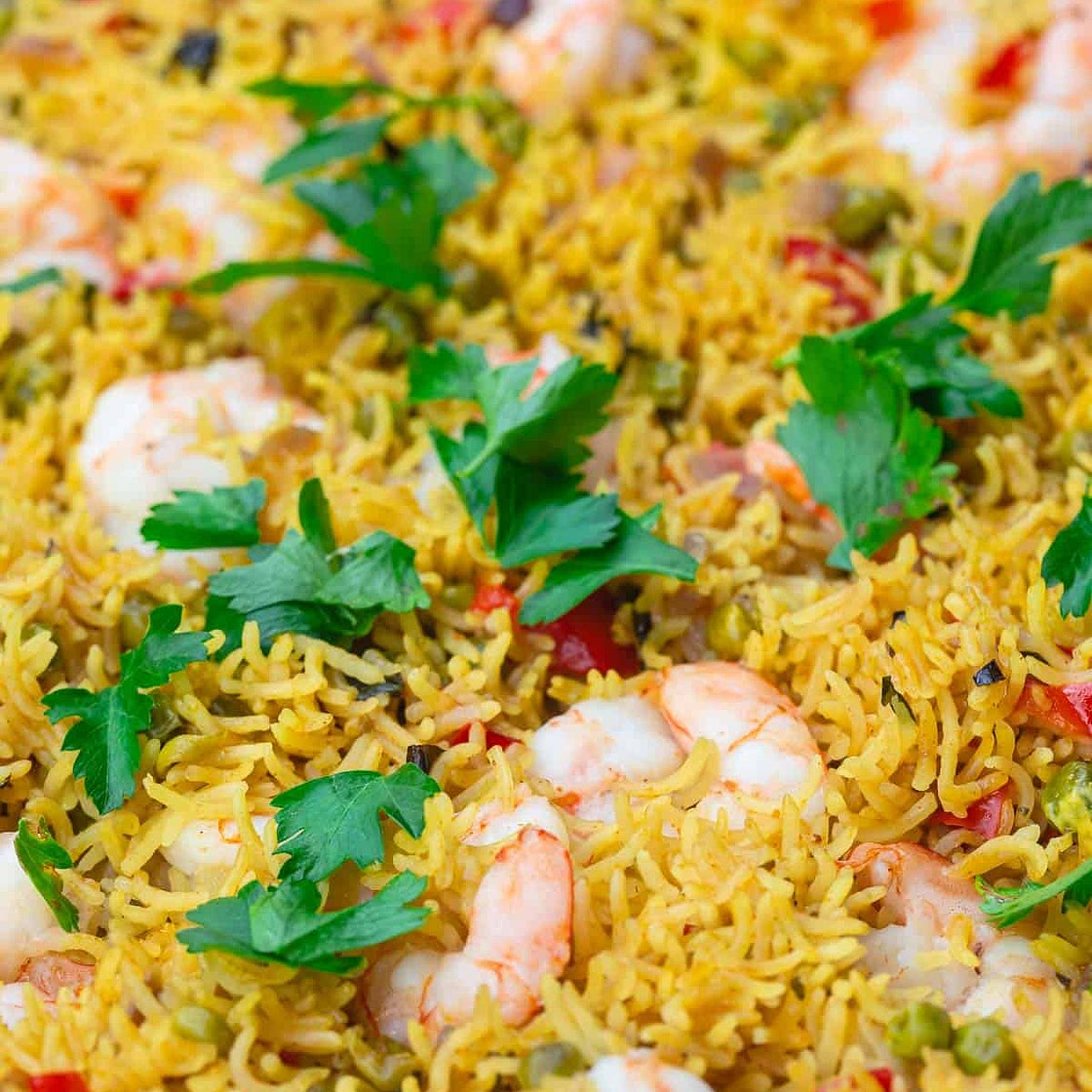 One Pan Shrimp and Rice Recipe