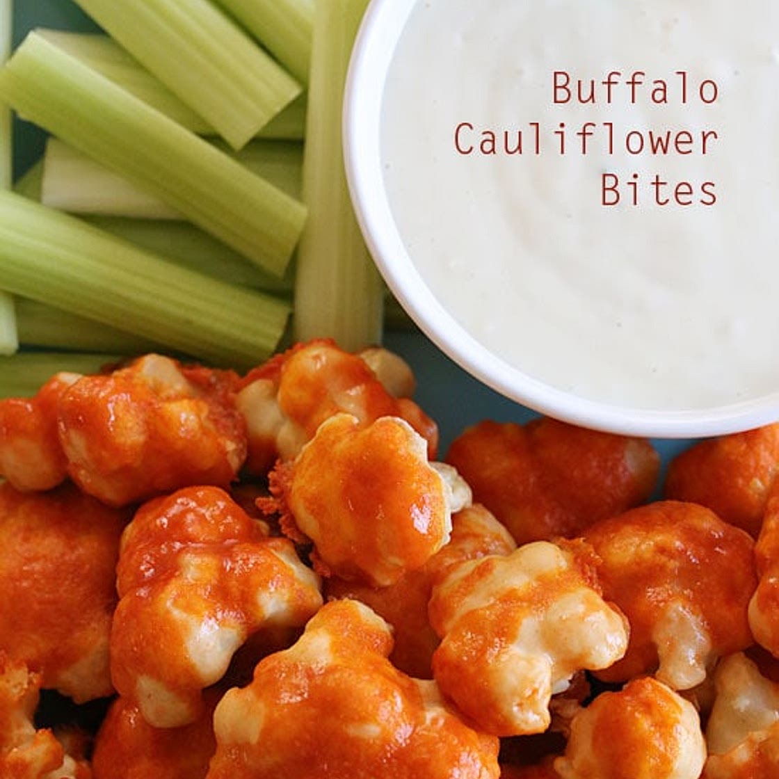 Spicy Buffalo Cauliflower Bites