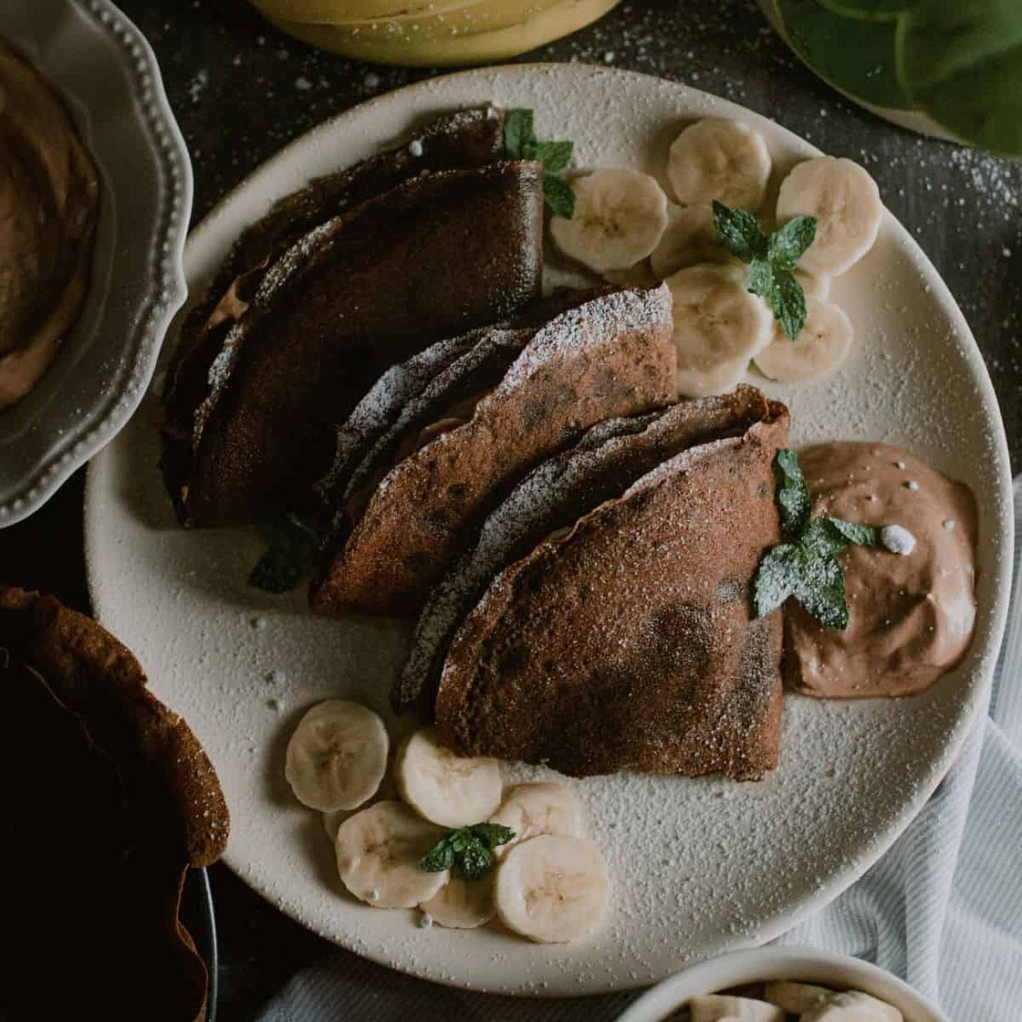 Chocolate Buckwheat Crepes