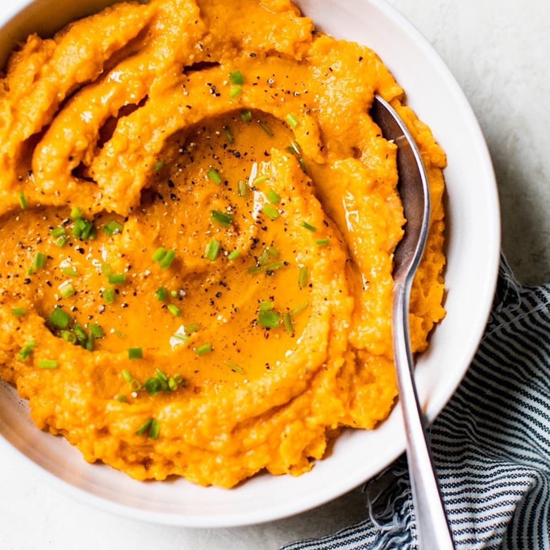 Savory Mashed Sweet Potatoes