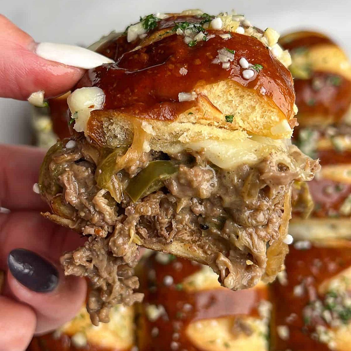 Philly Cheesesteak Sliders