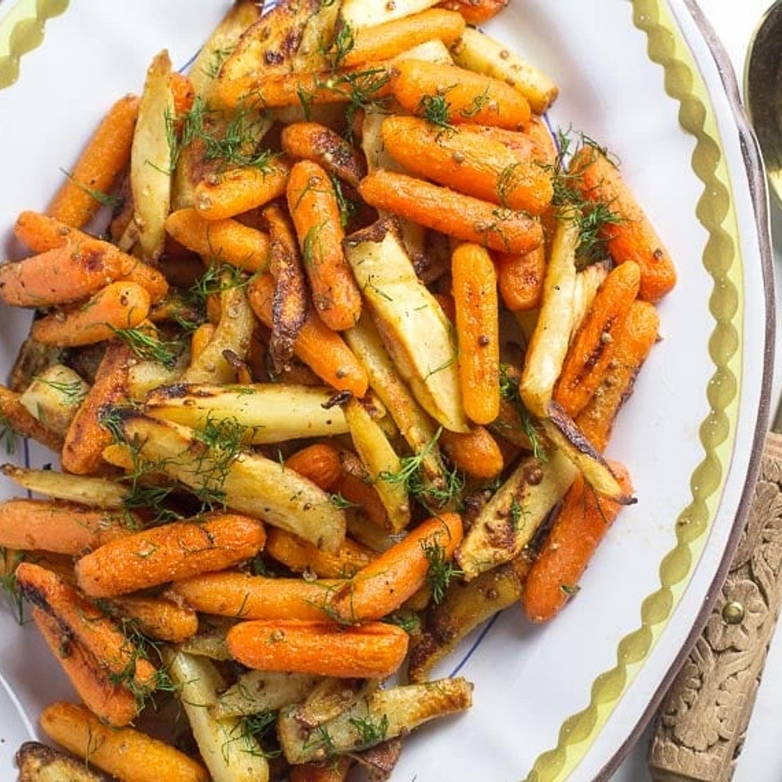 Low FODMAP Carrots & Parsnips with Dijon Butter