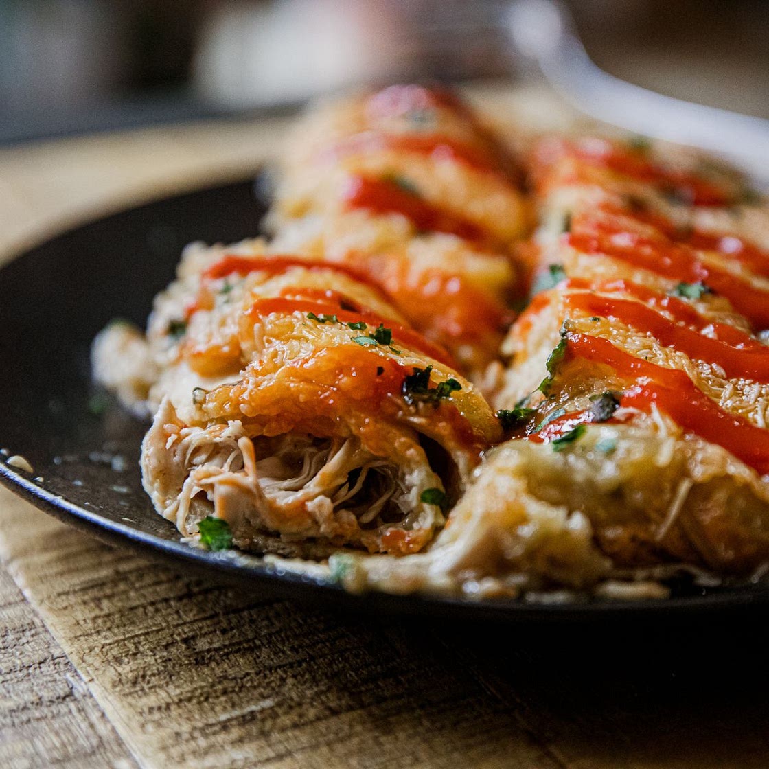 Verde Chicken Enchiladas