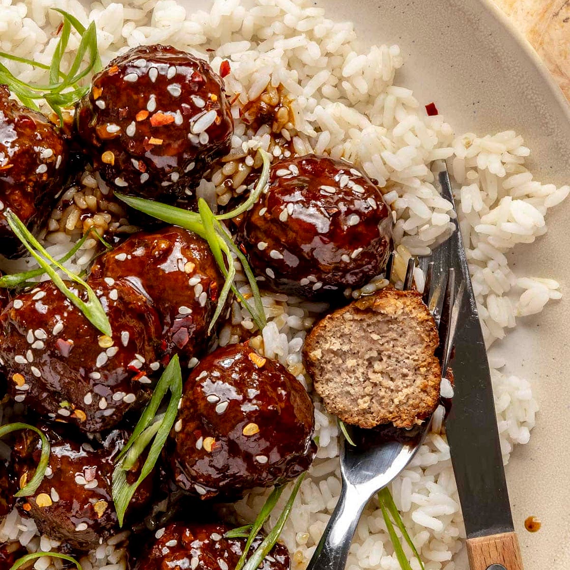 Slow Cooker Turkey Teriyaki Meatballs