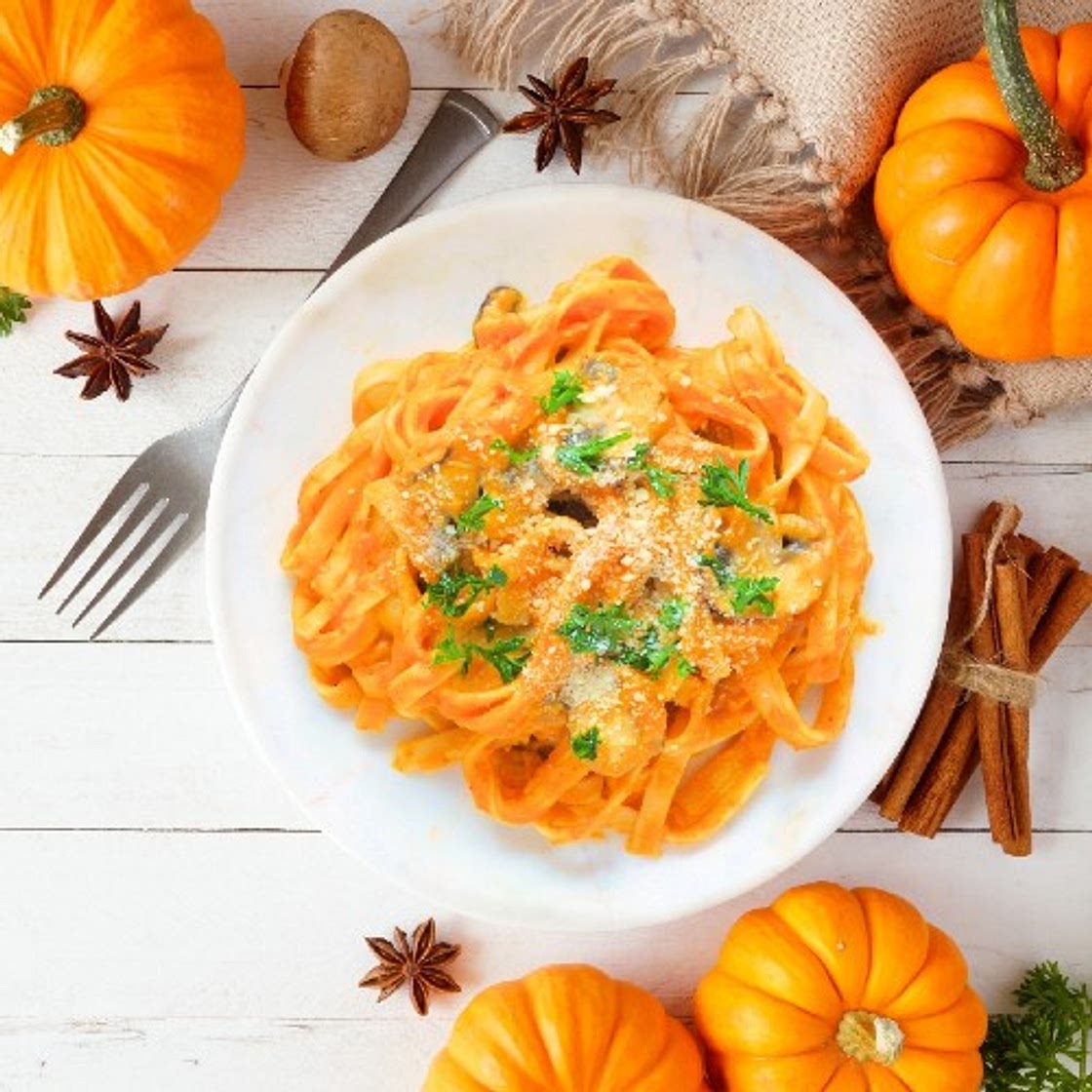 Pasta con la zucca