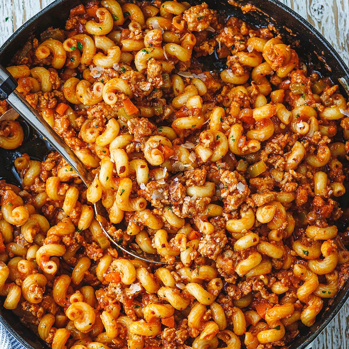 Ground Turkey Pasta Skillet