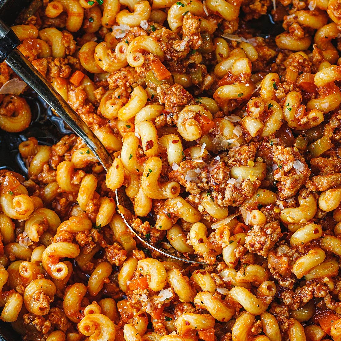 Ground Turkey Pasta Skillet