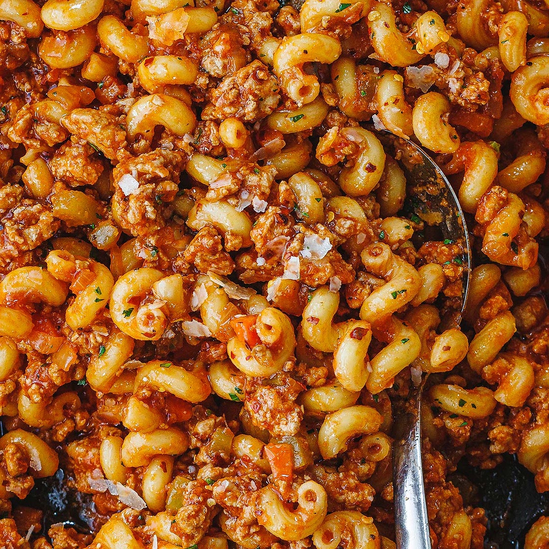 Ground Turkey Pasta Skillet