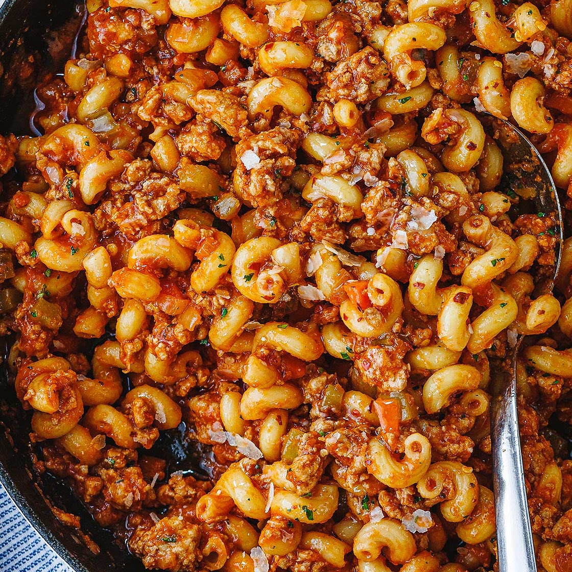 Ground Turkey Pasta Skillet