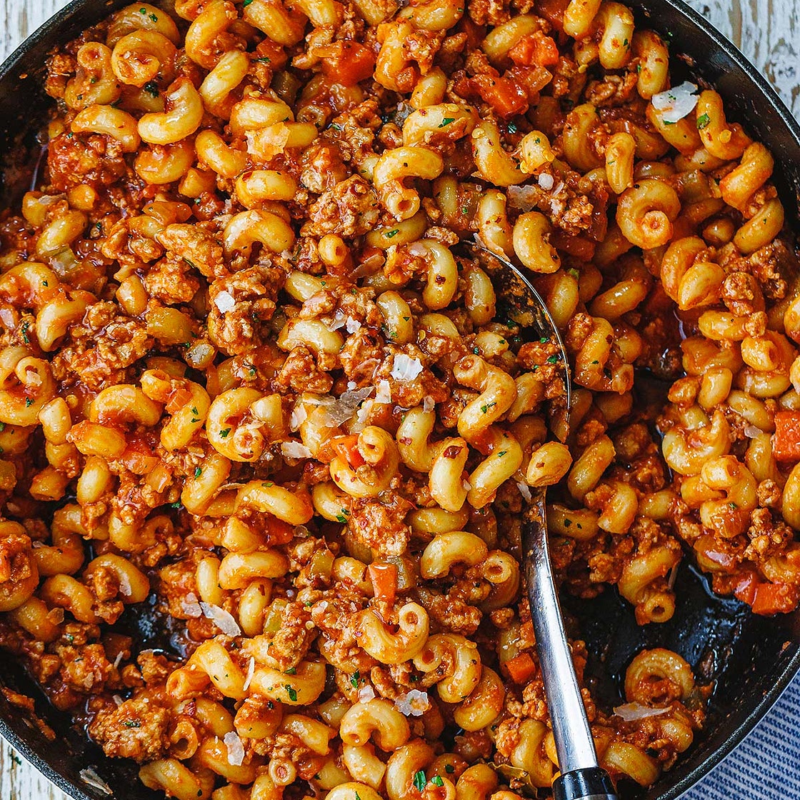 Ground Turkey Pasta Skillet