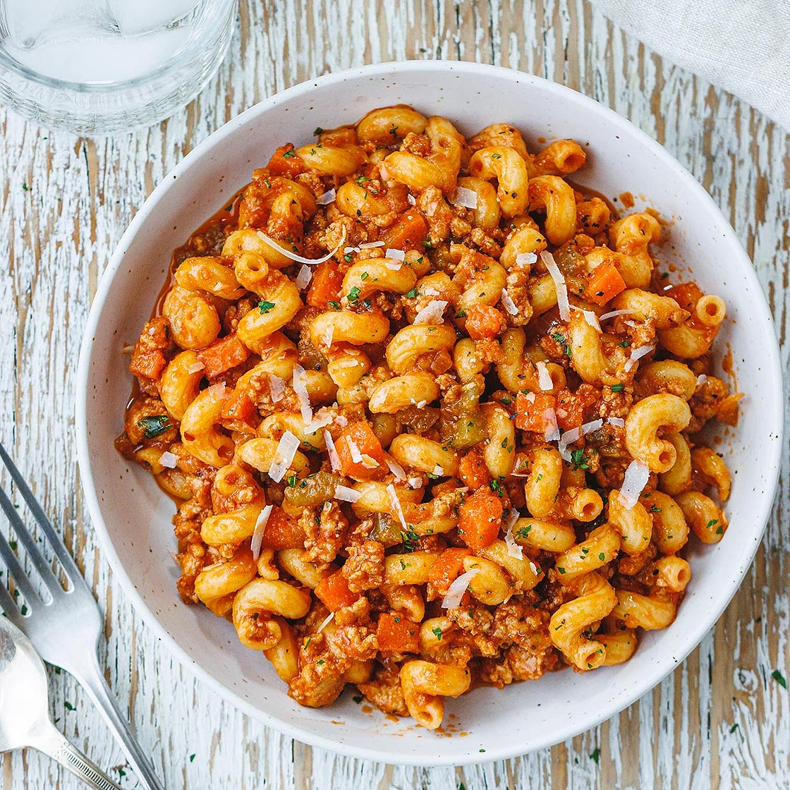 Ground Turkey Pasta Skillet
