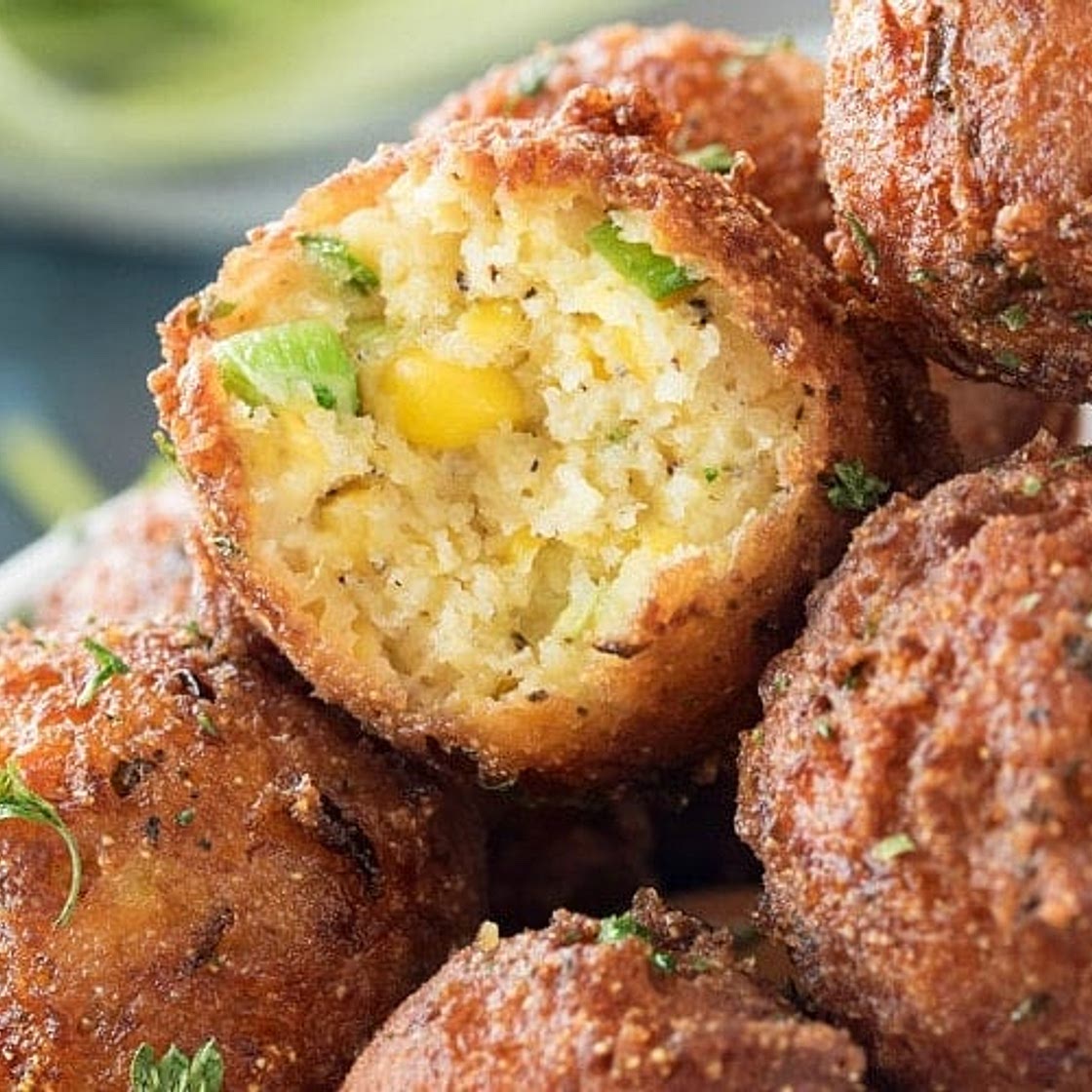 Sweet Corn Fritters with a Spicy Aioli