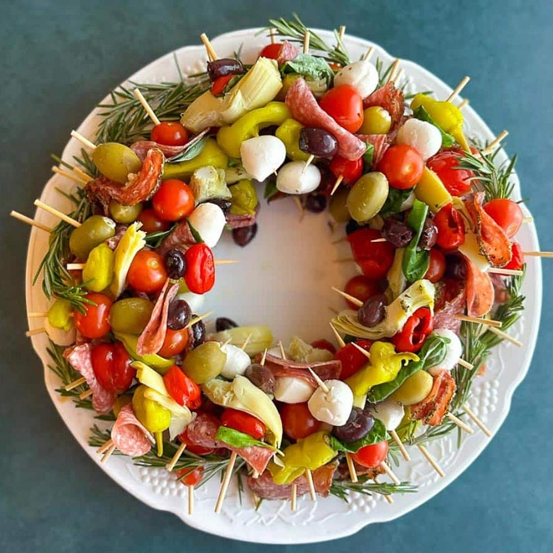 Low FODMAP Antipasto Wreath