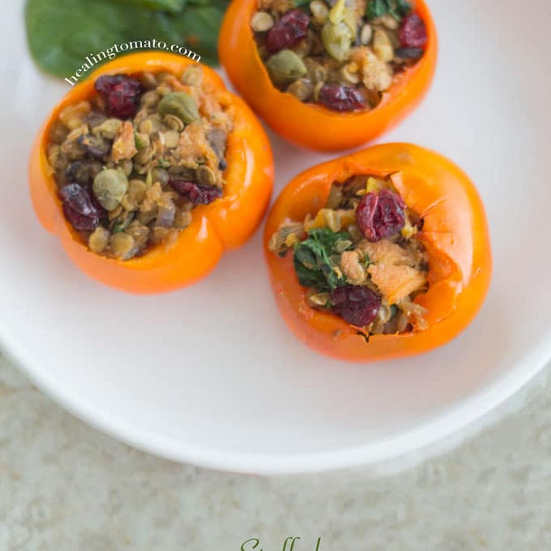 Savory Stuffed Persimmons