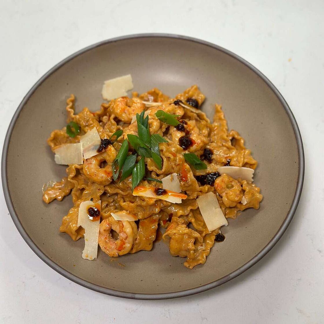 Creamy Bulgogi Shrimp Pasta