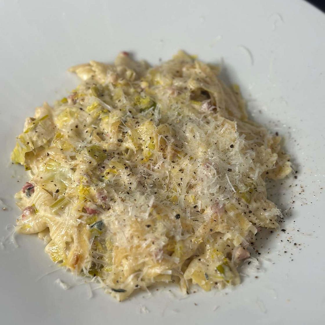 Caramelized Leek & Onion Pasta