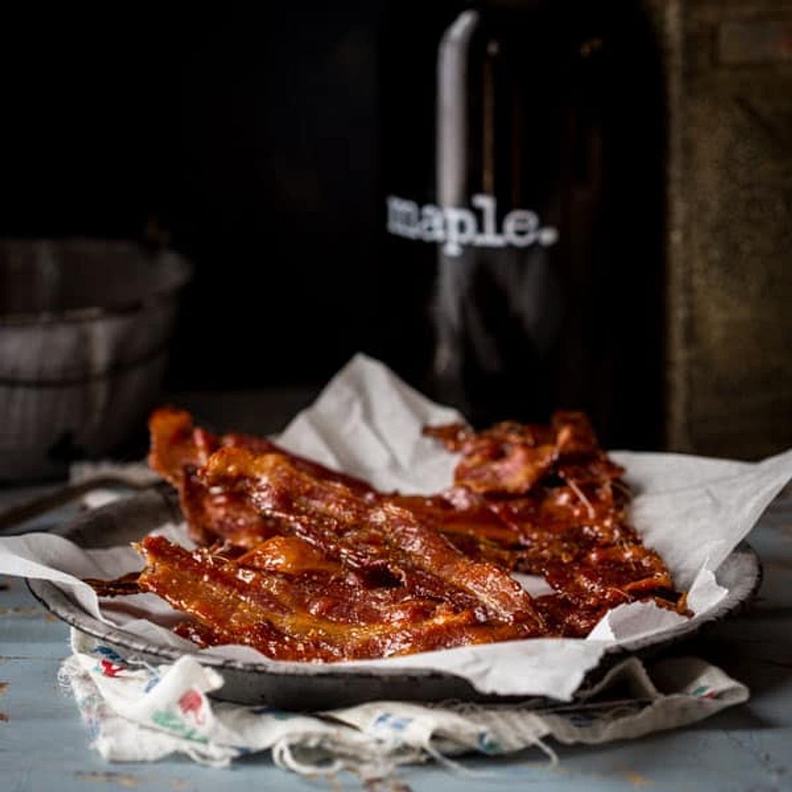 Black Pepper Maple Candied Bacon