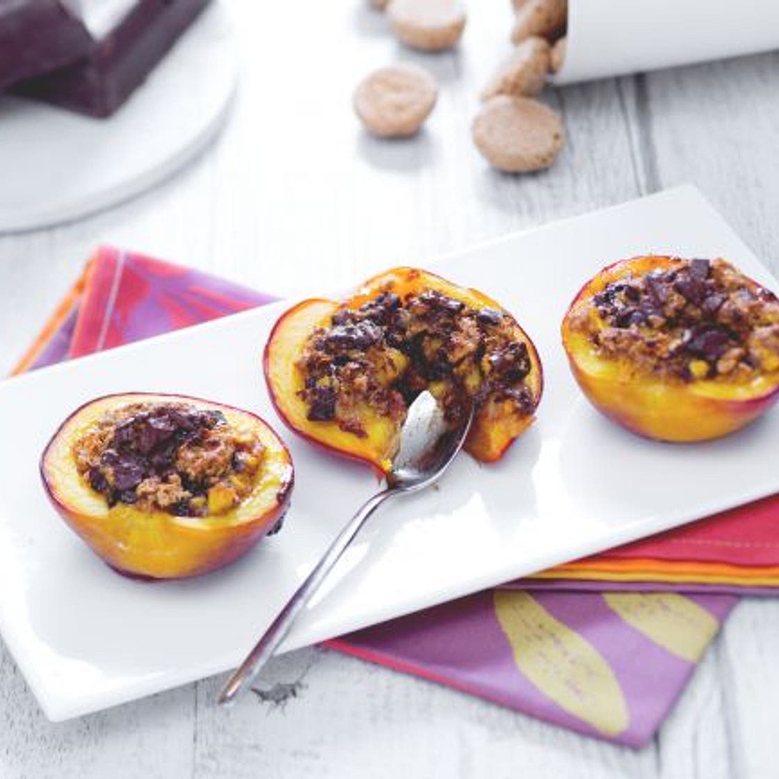 Pesche ripiene al forno