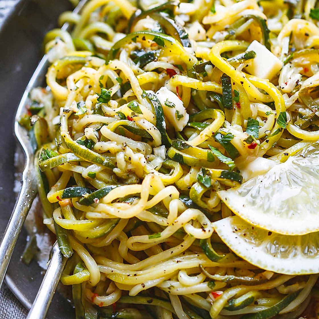 Lemon Garlic Butter Zucchini Noodles