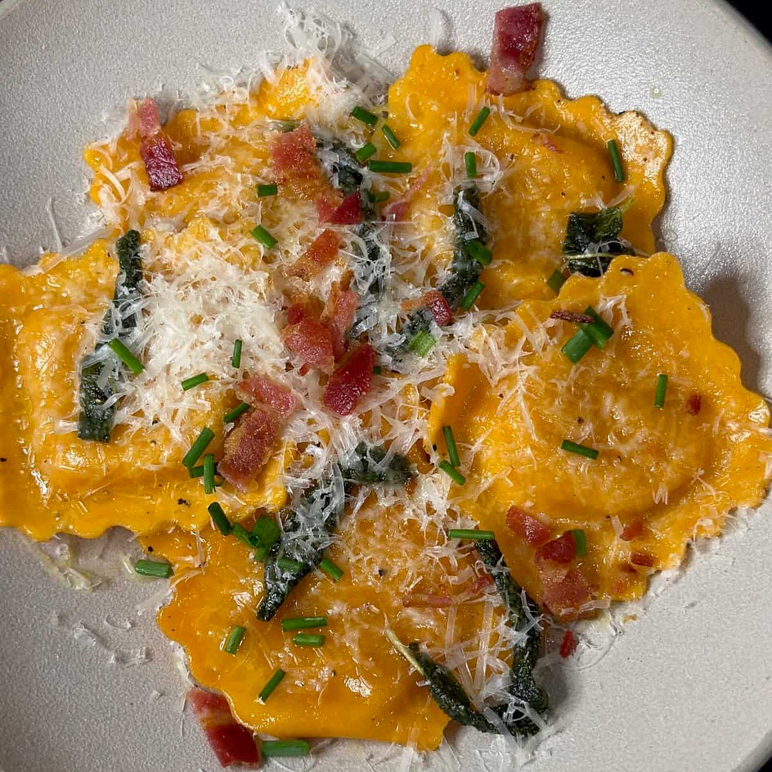 Brown Butter Sage Butternut Squash Ravioli