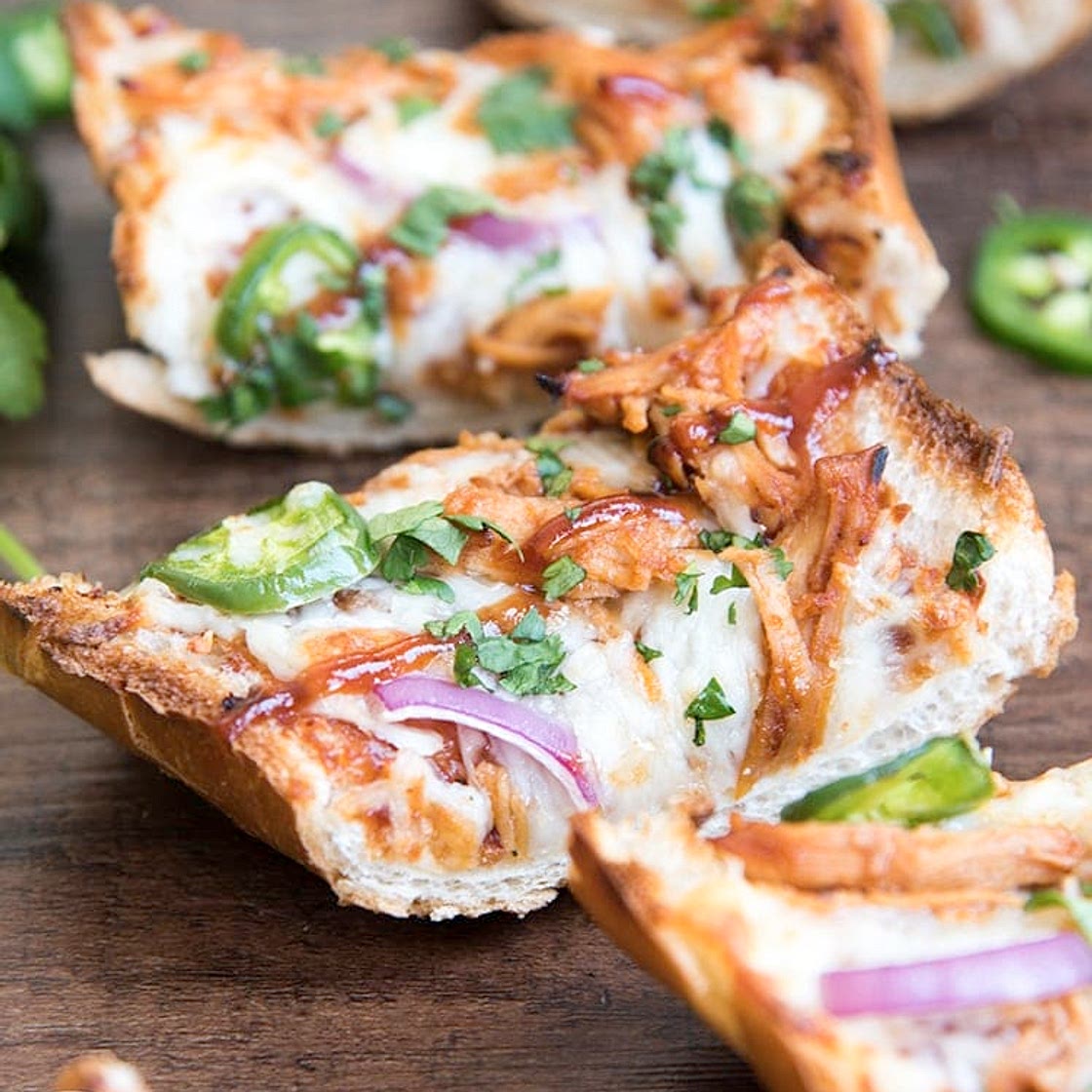 BBQ Chicken French Bread Pizza