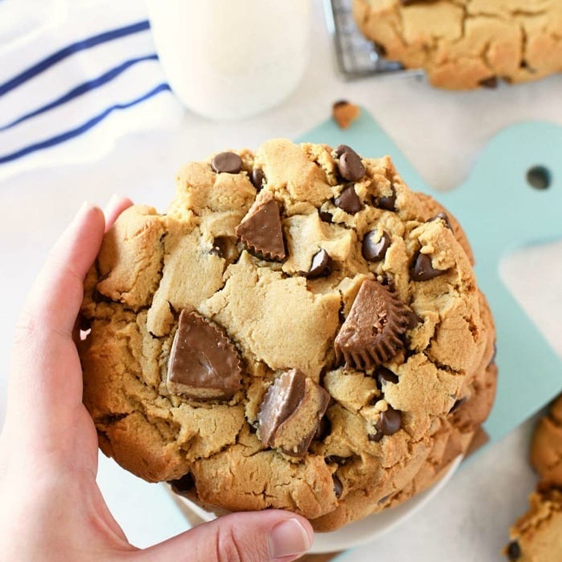 Jumbo Peanut Butter Cup Cookies