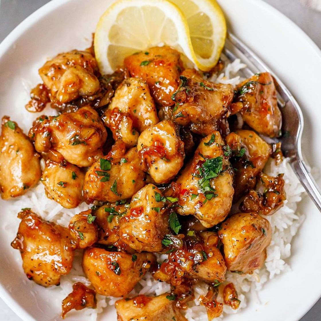 Honey Garlic Chicken Bites