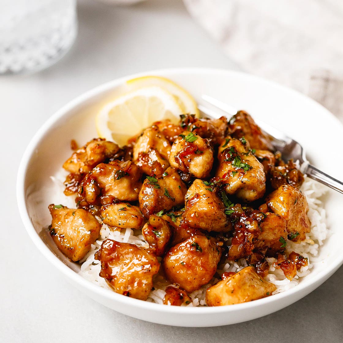 Honey Garlic Chicken Bites