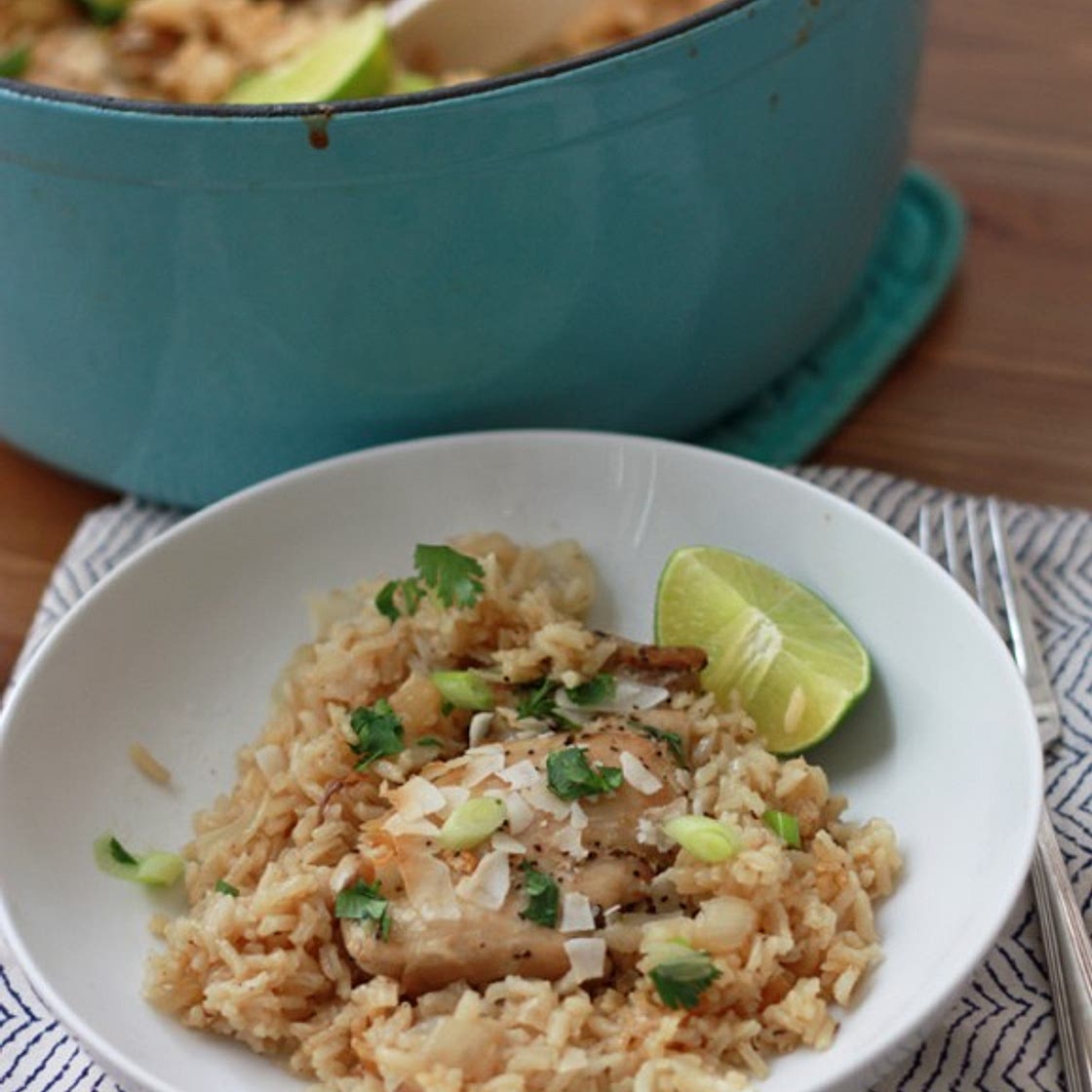 One Pot Coconut Chicken and Rice