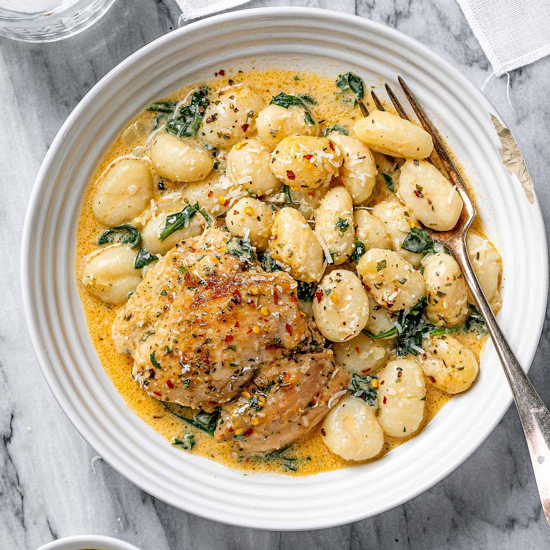 Creamy Spinach Chicken Gnocchi