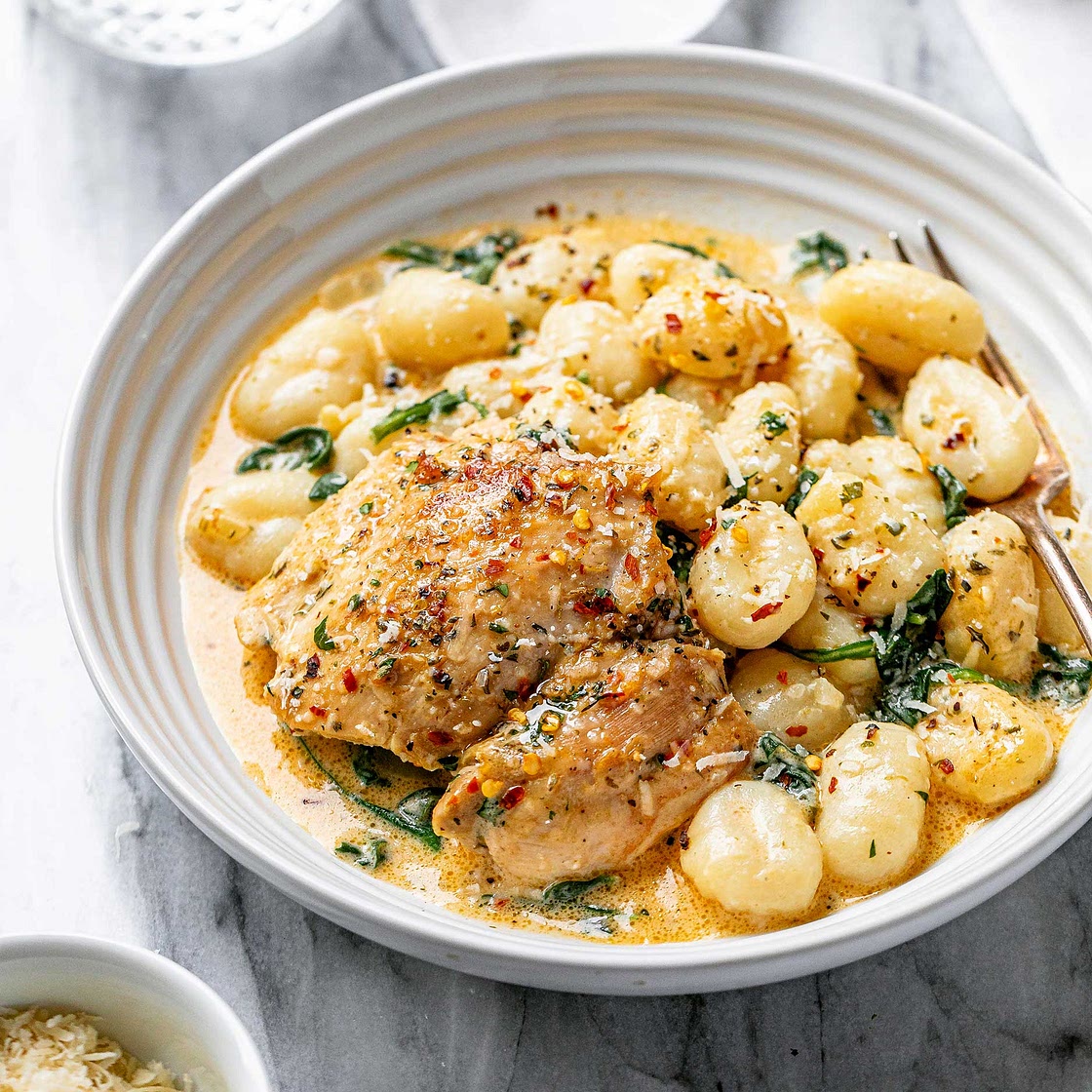 Creamy Spinach Chicken Gnocchi