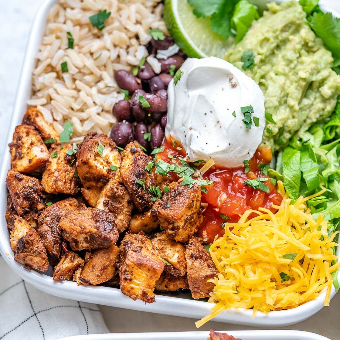 Copycat Chipotle Chicken Burrito Bowls CFC Style