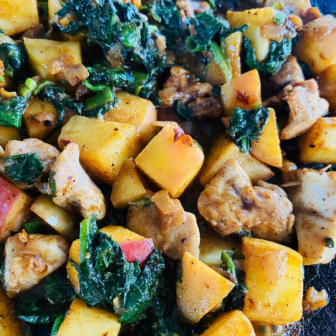 Blackstone Chicken Cranberries and Apples