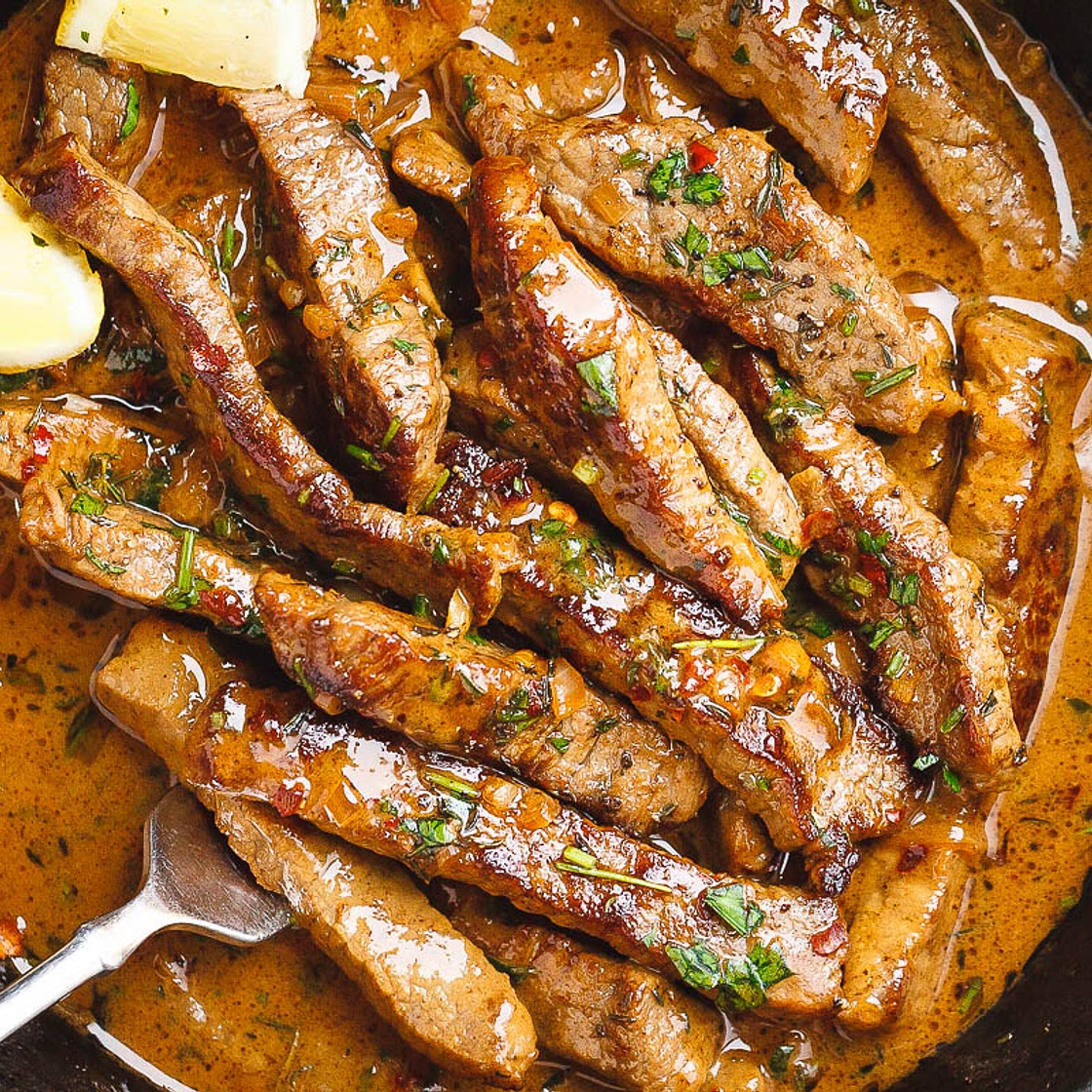 Pan-Seared Steak in Butter Sauce