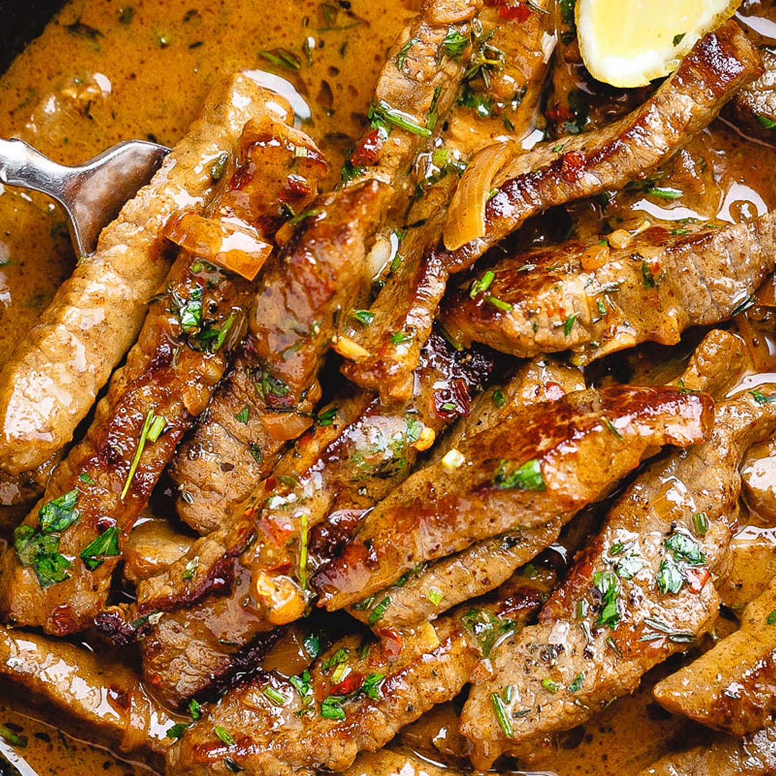 Pan-Seared Steak in Butter Sauce